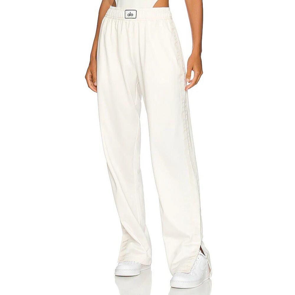 ALO Yoga Cream White Track Joggers - Picture 2 of 11